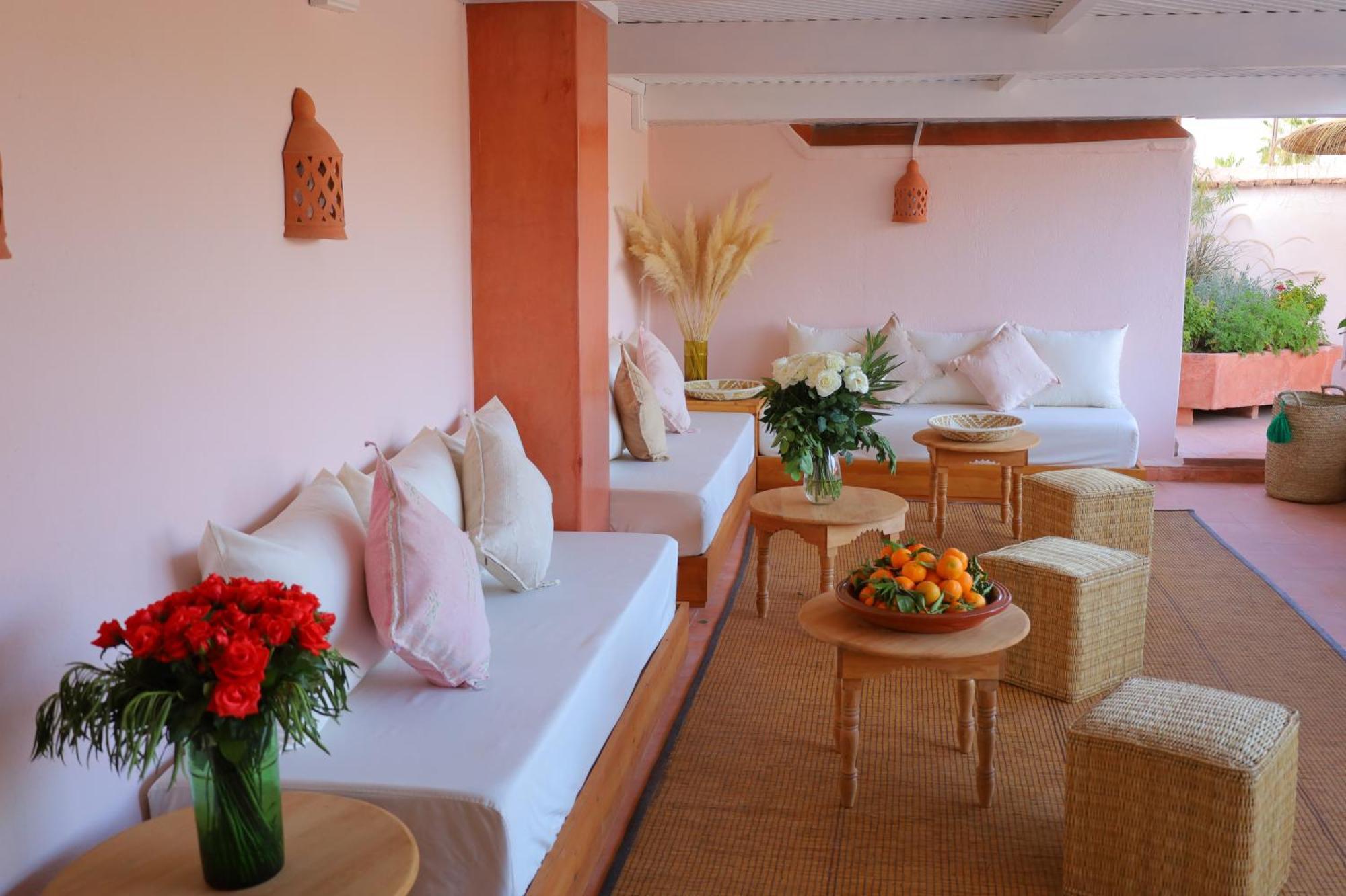 Riad Prive Sadaka Bassin Rooftop Marrakesh Extérieur photo