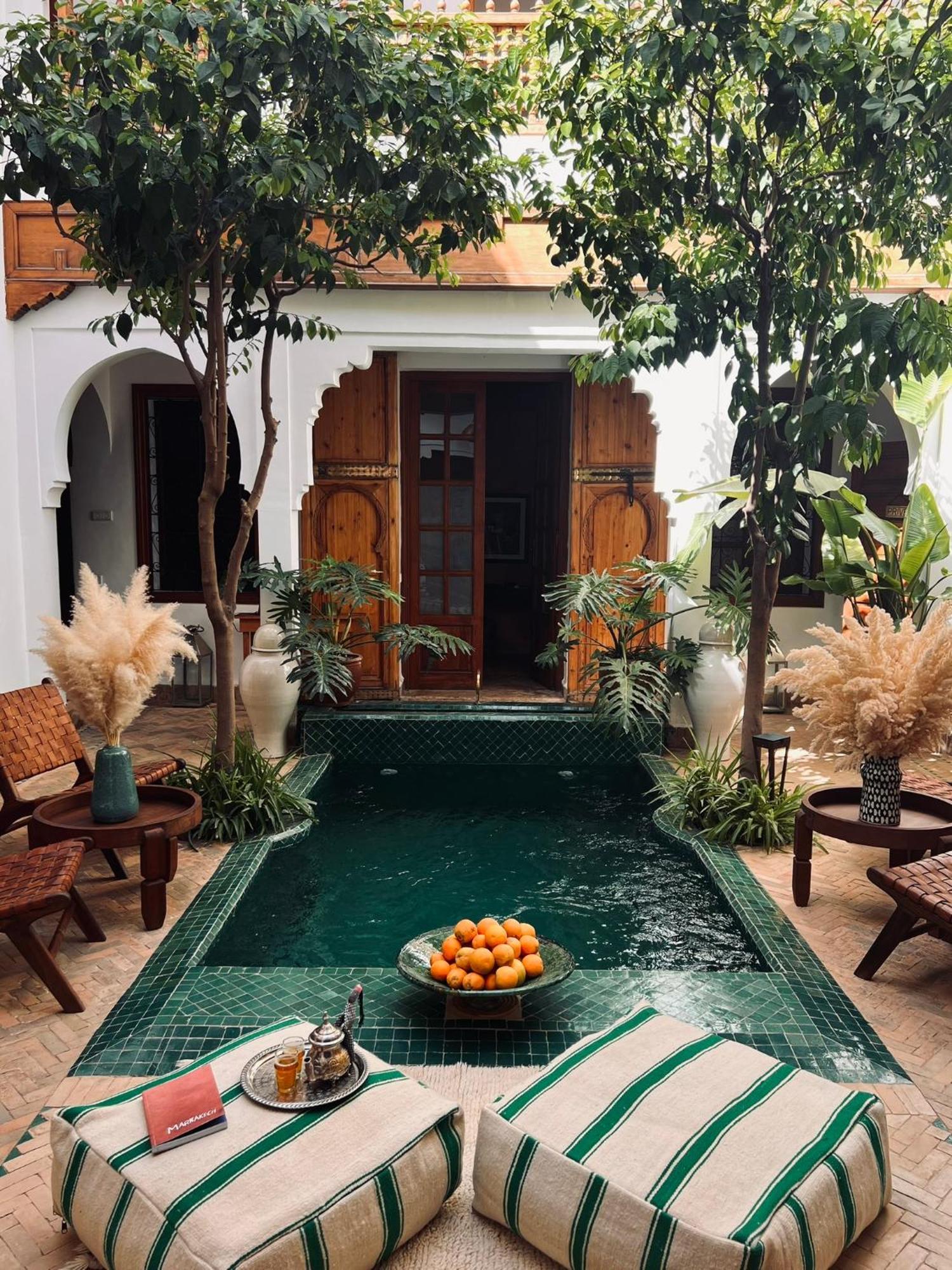 Riad Prive Sadaka Bassin Rooftop Marrakesh Extérieur photo