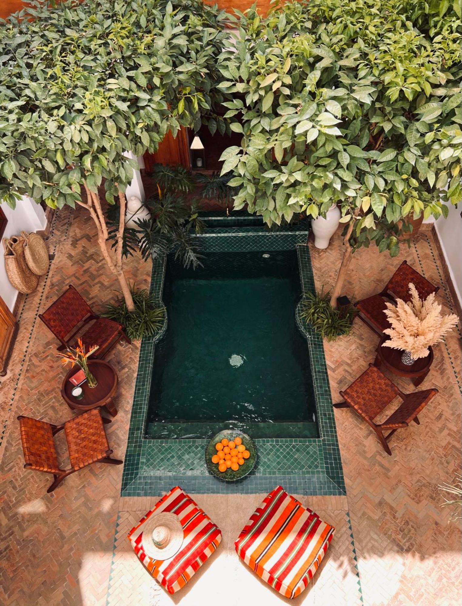 Riad Prive Sadaka Bassin Rooftop Marrakesh Extérieur photo